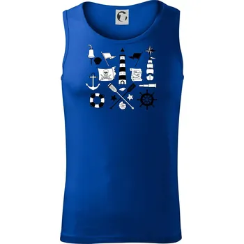 Ikony - mořeplavec - Tílko pánské Core - L ( Královská modrá )