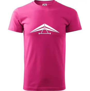 Pánská móda Rogalo jednoduché - Klasické pánské triko vyšší gramáže - XS ( Purpurová )