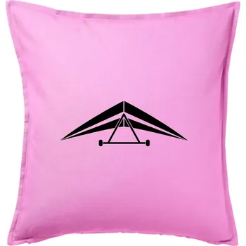 Polštář Rogalo jednoduché - Polštář 50x50 - 50x50 - Pouze potah ( Růžová )