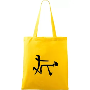 Čínský symbol - soulož - Taška bavlněná - 42 x 38 cm ( Žlutá )