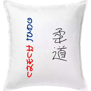 Polštář Judo Czech - Polštář 50x50 - 50x50 - Včetně výplně ( Bílá )