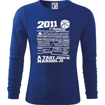 Pánské oblečení 2011 v kostce - Triko s dlouhým rukávem FIT-T long sleeve - S ( Královská modrá )