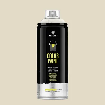 Barva ve spreji MTN MONTANA PRO AKRYL 400ml OYSTER WHITE RAL 1013 - Akrylový sprej, barva slonová kost