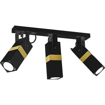 Bodové svítidlo Bodové svítidlo Vidar, 3x zlaté/černé kovové stínítko, b