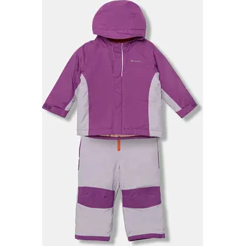 dívčí zimní kombinéza Lyžařský set Columbia Buga 2134064 fialová 44X, vel. 80