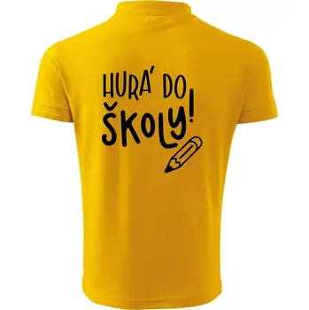 Pánská košile Hurá do školy! - Polokošile pánská Pique Polo 203 - S ( Žlutá )