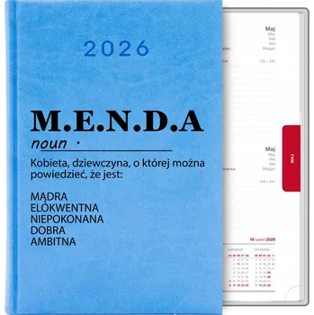 Kalendář Knižní kalendář 2026 A5 modrý