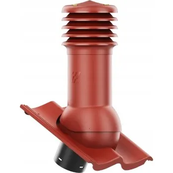 Vrták Větrací komín fi125 HiVent pro střešní tašky BRAAS BAŁTYCKA ČERVENÁ (červený)