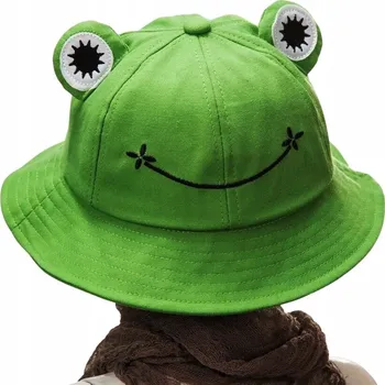 Klobouk Kermit Żaba klobouk bucket zelený velikost 52