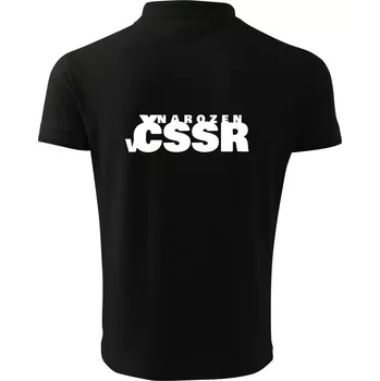 Pánská košile Nápis - Narozen v Česku - Polokošile pánská Pique Polo 203 - XL ( Černá )