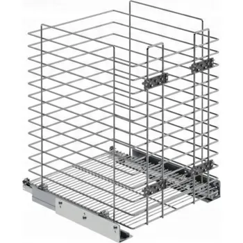 Koš na prádlo Koš na prádlo Starax s výsuvem Blum, chrom, 44 x 48 x 55 cm