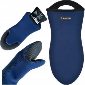 Chňapka KUCHYŇSKÁ RUKAVICE neoprenová chňapka na horké nádobí 33cm tmavě modrá