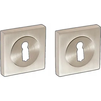 Dveřní kování Kulatá rozeta, štítek na klíč ke klikám RUBUS SALVIA PLATANUS, nikl