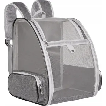 přepravka pro zvíře Látkový Batoh přepravka pro psy Furrever Friends šedý, velikost M 30 cm x 40 cm x 40 cm