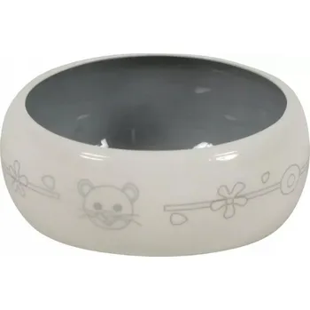 Miska pro psa ZOLUX Keramická miska 250 ml béžová/šedá - pro hlodavce