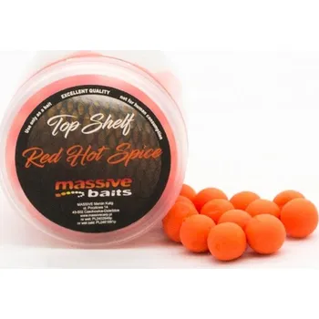 Boilies Massive Baits Top Shelf Pop-Ups Red Hot Spice 14mm 200 Ml - plovoucí boilies