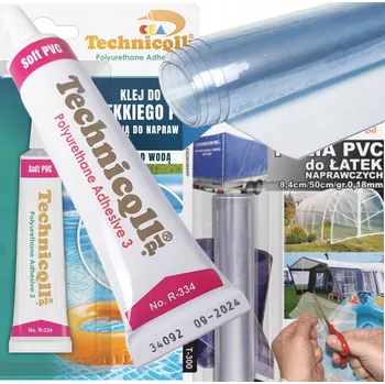 Průmyslové lepidlo SILNÁ ZESTAW NAPRAWCZY DO BAZÉNU ZA MOKRA, LEPIDLO + ZÁPLATY
