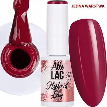 Přípravek na nehty Hybridní lak ALLELAC 6g LED/UV Gel Polish Red Burgundy Dream Červený (Červená Burgundská)