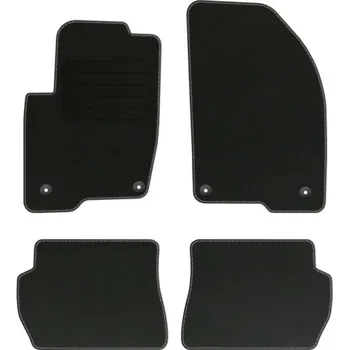 autokoberec Velurové autokoberce s upevněním v sadě Edecor