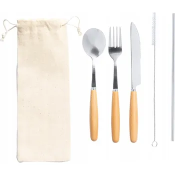 Příbor Sada příborů GoGreen Kempingové příbory 5 ks V POUZDRU
