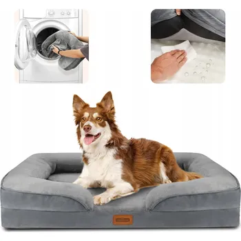 Pelíšek pro psa Nobleza ortopedické pelíšek pro psa, šedý, 106 cm x 80 cm