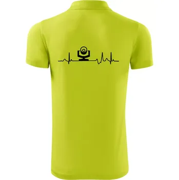 Pánská košile Ekg osvětlovač - robo hlava - Polokošile Victory sportovní (dresovina) - L ( Limetková )