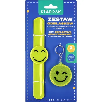 REFLEXNÍ SADA PÁSKA + PŘÍVĚSEK NA KLÍČE