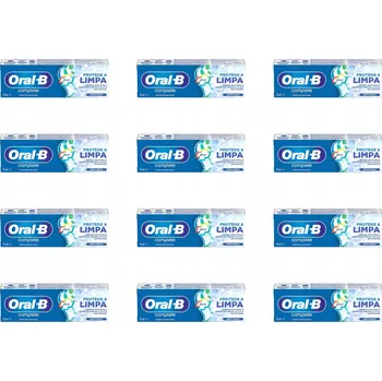 zubní pasta 12 ks Zubní pasta Oral-B Complete 2v1 osvěžení a bělení 75 ml
