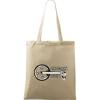 Cyklistická legenda - Taška bavlněná - 42 x 38 cm ( Naturální )