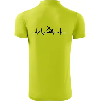 Pánská košile Ekg horník - Polokošile Victory sportovní (dresovina) - S ( Limetková )