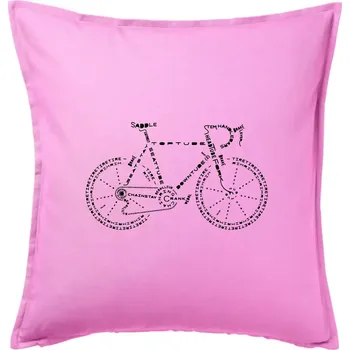 Polštář Kolo názvy - Polštář 50x50 - 50x50 - Pouze potah ( Růžová )