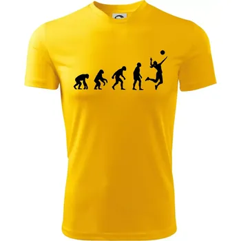 Chlapecké tričko Evoluce volejbal culík - Dětské triko sportovní (dresovina) - 134 cm/8 let ( Žlutá )