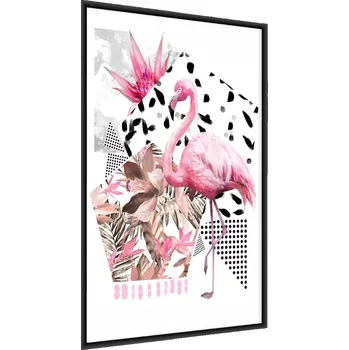 Obraz Zarámovaný Plakát PLAMEŇÁK Akvarelové rostliny 60x80