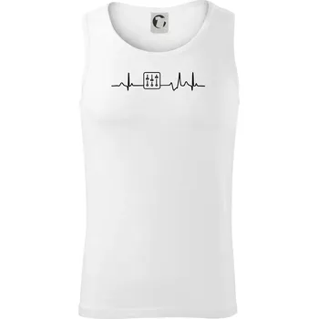 Ekg zvukař - mixpult - Tílko pánské Core - XL ( Bílá )