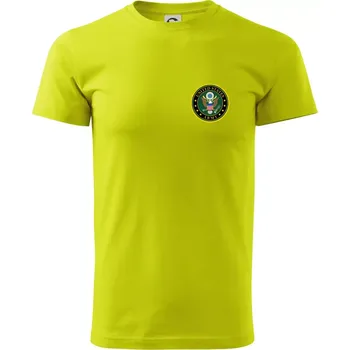 United States Army barevné - Klasické pánské triko vyšší gramáže - M ( Limetková )