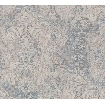 Fototapeta Tapeta glamour béžovo-modrý ornament