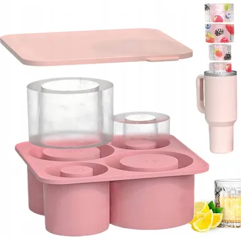Tvořítko na led SILIKONOVÁ FORMA NA LED DO KELÍMKU růžová