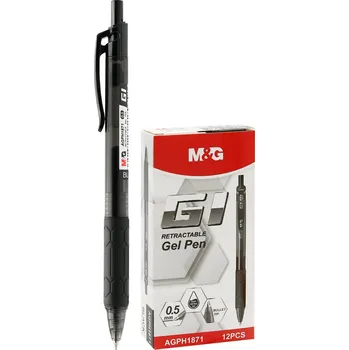 Gelové pero M&G G1 (0,5 mm) - černá náplň