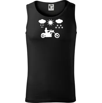 Motorkář za každého počasí - chopper - Tílko pánské Core - 2XL ( Černá )