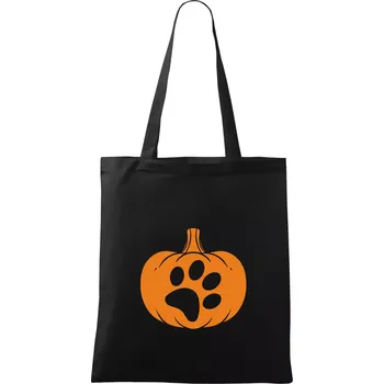 Nákupní taška Dýně tlapka - Taška bavlněná - 42 x 38 cm ( Černá )