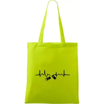 Ekg osvětlovač - spoty - Taška bavlněná - 42 x 38 cm ( Limetková )