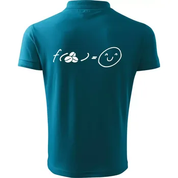 Pánská košile Matematická funkce - káva - Polokošile pánská Pique Polo 203 - XL ( Tmavý tyrkys )