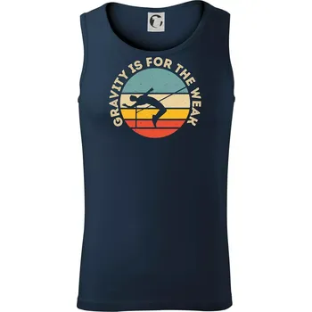 Gravity is for the weak - Tílko pánské Core - S ( Námořní modrá (velmi tmavá - téměř černá) )