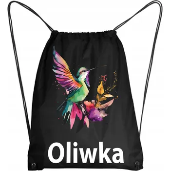 Školní batoh Školní Vak / Batoh na Tělocvik do Školky Školy KOLIBŘÍK KVĚTINA + JMÉNO 7