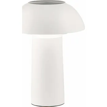 Lampička FAN EUROPE Nabíjecí svítidlo LAMPADA dobíjecí LED MYKES bílá polykarbonát 4,5 W 300 lm CCT stmívatelné 21x16x16 cm