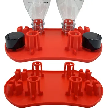 Odkapávač na nádobí ODKAPÁVAČ NA 4 LAHVE SATURÁTORU STOJAN ČERVENÝ