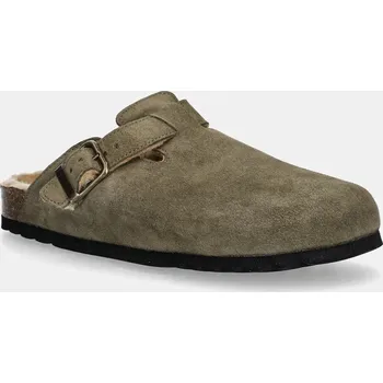 Pánská obuv Semišové pantofle Scholl OLIVIER F325751147 zelená 91X, EUR 42