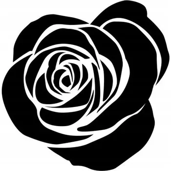 Samolepící dekorace Samolepka na stěnu květina růže 15x10cm