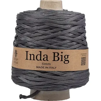Příze Borgo de Pazzi Inda Big 48 Ocelová (Špagátová příze Inda Big Ocelová)