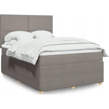 Postel Čalouněná dvoulůžková postel VidaXL 140x190 cm bílá